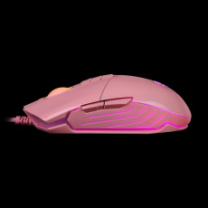Мышь A4Tech Bloody P91s (USB, optical, 8000dpi, игровая, RGB подсветка, розовый)