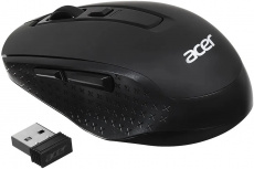 Мышь беспроводная Acer OMR070 (optical, 1600dpi, AA, soft-touch, black)