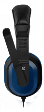 Наушники Defender Warhead G-190 (накладные закрытые, c микрофоном, игровые, 2.5m, blue-black)