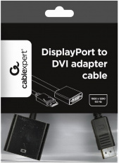 Переходник DisplayPort (m) - DVI (f) (A-DPM-DVIF-002, v1.0, 0.1m, black) Cablexpert