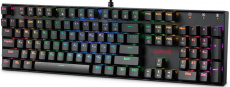 Клавиатура Redragon MITRA (USB, механическая, программируемая RGB подсветка, игровая, влагоустойчивая, мультимедийная, black)