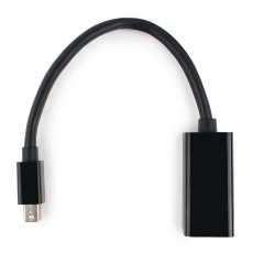 Переходник miniDisplayPort (m) - DisplayPort (f) (A-mDPM-DPF-001, ver.1.0, 0.16m, экранированный, black) Cablexpert