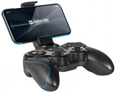 Геймпад Defender Blast (PC/PS3/Android, Bluetooth, беспроводной, вибрация, держатель для смартфона, black-blue)