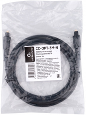 Кабель аудио оптический Toslink (m-m) 3.0m (CC-OPT-3M-N, black) Cablexpert