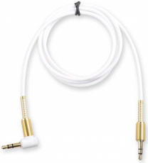 Кабель аудио 3.5mm Jack (m) - 3.5mm Jack (m) 1.0m (FAC-01W, white) FUMIKO