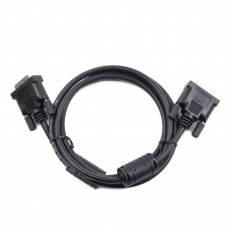 Кабель DVI (m) - DVI (m) 1.8m (CC-DVI2-BK-6, dual link, 2 ферритовых фильтра, экранированный, black) Cablexpert