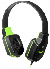 Наушники Defender Warhead G-320 (накладные закрытые, с микрофоном, 1.8m, промо-код "War Thunder", black-green)