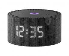 Умная колонка Новая Яндекс.Станция Мини (с часами) (10W, Алиса, Bluetooth, Wi-Fi, AUX, Питание 220В, цвет черный)