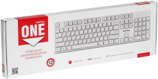 Клавиатура Smartbuy ONE (SBK-238U-W, USB, мультимедийная, white)