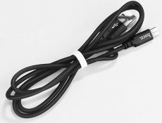 Кабель USB 2.0 Am - micro USB 1.0m (X14 Times Speed, 2A, нейлоновая оплётка, black) hoco