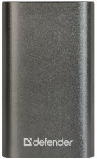 Внешний аккумулятор Defender Lavita 6000 B (литий-ионный, 6000mAh, USB 2.1A, вход 1.5A, металлический, black)