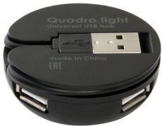 USB 2.0 HUB Defender Quadro Light (4 порта, black)