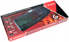 Клавиатура Gembird KB-G410L (USB, радужная подсветка, игровая, мультимедийная, black)