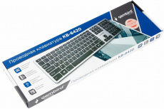 Клавиатура Gembird KB-8420 (USB, ножничный механизм клавиш, мультимедийная, grey)