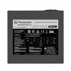 Блок питания Thermaltake 650W (LTP-0650P-2, 120mm, 20+4+4+4pin, 2*PCI-E 6+2pin, 5*SATA, 6*HDD, 1*FDD) RTL