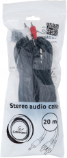 Кабель аудио Jack 3.5 --> 2 RCA, 20.0m (CCA-458-20M-N, black) Cablexpert