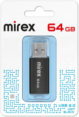 Флеш накопитель USB 2.0 64Gb Mirex Unit (black)