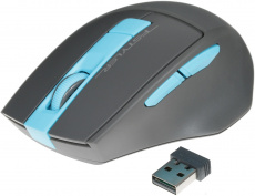 Мышь беспроводная A4Tech Fstyler FG30 (optical, 2000dpi, AA, soft-touch, grey-blue)