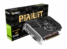 Видеокарта Palit GF GTX1660 SUPER STORMX OC 6Gb (192bit, GDDR6, DVI+HDMI+DP) RTL