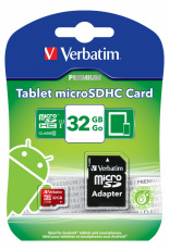 Карта памяти SDmicro Card 32Gb Verbatim (44044, Class 10, UHS-I, адаптер SD)
