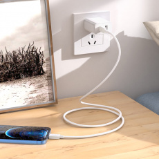 Кабель USB 2.0 Type-C - Lightning 1.0m (X73 iP PD, 3A, 27W, быстрая зарядка, PD, white) hoco