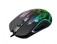 Мышь QUMO Gothic M51 (USB, optical, 3200dpi, игровая, 1.5m, black)