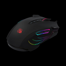 Мышь A4Tech Bloody J90s (USB, optical, 8000dpi, игровая, RGB подсветка, stone black)