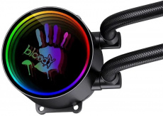 Водяное охлаждение Bloody BD-LC360ARGB1 (1150/1151/1155/1156/1200/1366/1700/2011/2066/FM1/FM2/AM2/AM3/AM4/AM5, Радиатор: Al, Водоблок: Cu, 3 вентилятора: 120mm, 800-1800rpm, 22-35dBa, 4pin, PWM, ARGB, Помпа: 2600rpm, 3pin, 300W, black) RTL