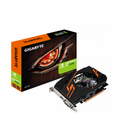 Видеокарта Gigabyte GF GT1030 2Gb (GV-N1030OC-2GI, 64bit, GDDR5, HDMI+DVI) RTL
