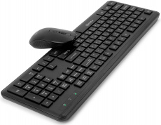Клавиатура+мышь беспроводные FUMIKO Office Set (FSA-02-K, бесшумные, black)