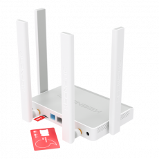 Роутер Keenetic Runner 4G (KN-2211) (300Mbps, 2.4GHz, 3 ports, 100Mbps, 4 внешние съёмные антенны 5dBi, 4G LTE, Micro SIM, white)