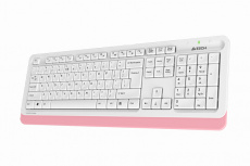 Клавиатура A4Tech FK10 (USB, мультимедийная, white-pink)