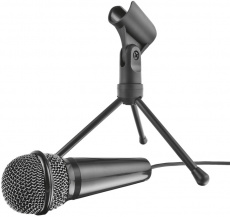 Микрофон Trust Starzz (настольный, электретный, выключатель, 2.5m, black)
