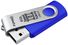Флеш накопитель USB 2.0 8Gb FUMIKO TOKYO FTO-07, (blue)