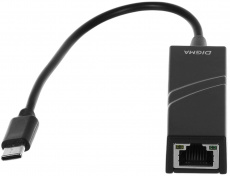 Сетевая карта Digma D-USBC-LAN100 (USB Type-C/Ethernet, 100Mbps, black) RTL