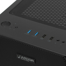 Корпус ARDOR GAMING Rare M2 (без БП, ATX, USB3.0, 1x Fan, black)