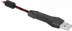 Наушники Redragon HARDY (полноразмерные закрытые, подключение по USB, c микрофоном, игровые, 2.3m, black-red)