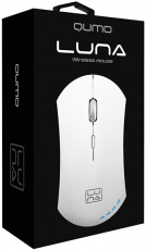 Мышь беспроводная QUMO Office Luna M74 (optical, 1600dpi, аккумулятор 600mAh, white)