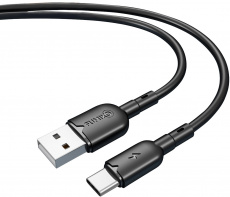 Кабель USB 2.0 Am - Type-C 1.0m (FCA04-04, 3A, быстрая зарядка, black) FUMIKO