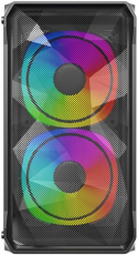 Корпус Powercase Mistral Micro A3B ARGB (CMMAB-A3) (без БП, mATX, USB3.0, 3x ARGB Fan, black)