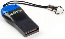 Карт-ридер Smartbuy (SBR-711-B, microSDXC, black-blue, USB2.0)