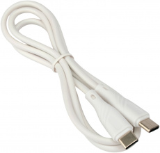 Кабель USB 2.0 Type-C - Type-C 1.0m (CCB-USB2-CMCMO1-1MW, 3А, QC3.0, PD, white) Cablexpert