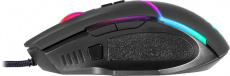 Мышь Defender Warfame GM-880L (USB, optical, 12800dpi, 1000Hz, RGB подсветка, игровая, редактор макросов, эмуляция клавиш клавиатуры, soft-touch, 1.7m, ферритовый фильтр, black)