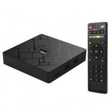 TV Box HK1mini (Android 9.0, 2Gb, 16Gb, 4K 60fps, Ethernet, Wi-Fi, HDMI, AV, 2xUSB, microSD, пульт ДУ, black)