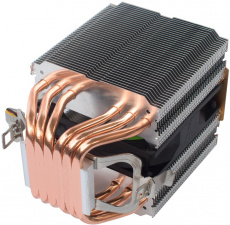 Вентилятор Coolangel (1150/1151/1155/1156/1200/1366/775/FM1/FM2/AM3/AM4, 3x92mm, Hydro, 800-2000rpm, 15-25dBa, 6 тепловых трубок, 4pin, fixed LED, 180W) RTL