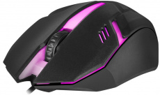 Мышь Defender HIT MB-550 (USB, optical, 1200dpi, подсветка, 1.5m, black)
