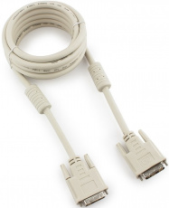 Кабель DVI (m) - DVI (m) 3.0m (CC-DVI-10, single link, 2 ферритовых фильтра, экранированный, beige) Cablexpert