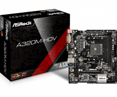 Материнская плата ASRock A320M-HDV (AM4, mATX) RTL