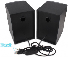 Колонки FUMIKO BALLAD (6W, USB, black)