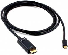 Кабель miniDisplay Port (m) - HDMI (m) 1.8m (CC-mDP-HDMI-6, 4K, v.1.2, с позолоченными контактами, экранированный, black) Cablexpert